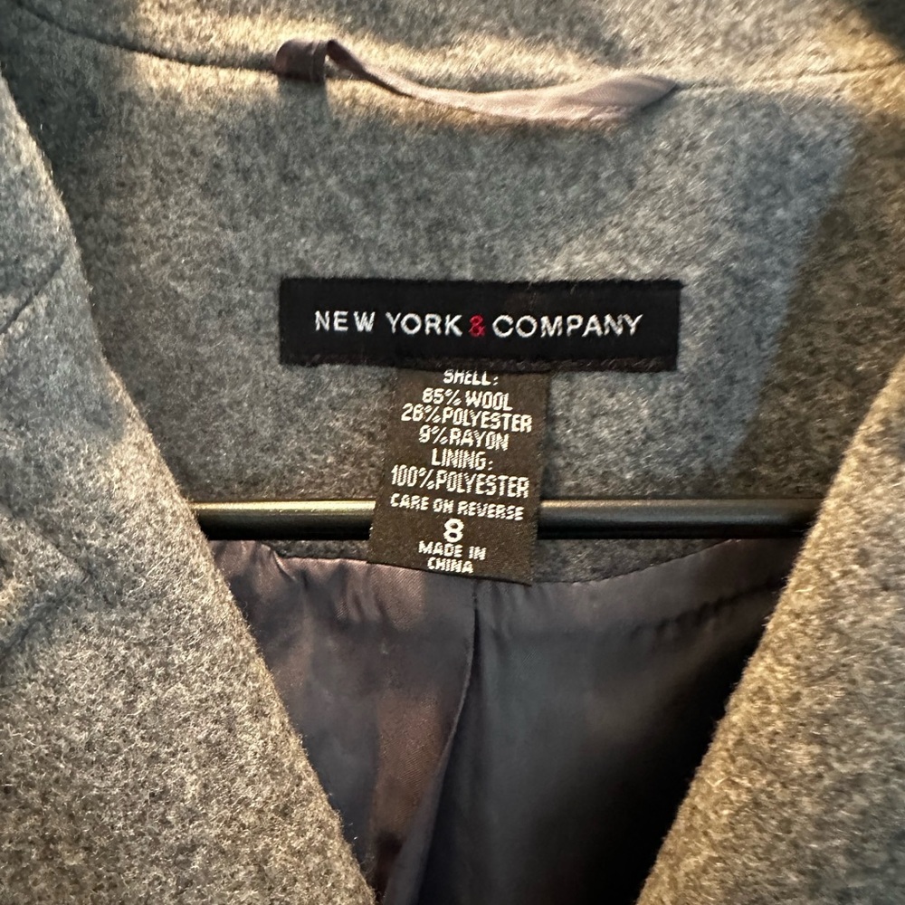 Gray wool coat